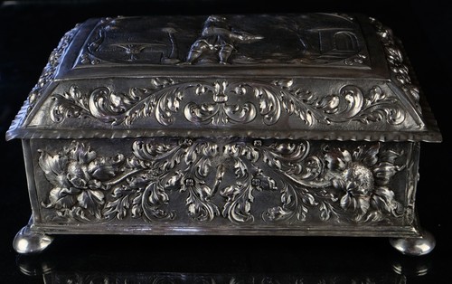 Sachsen schatulle silber - sachsen,