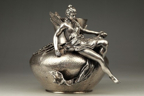 Jugendstil vase figur - jugendstil,