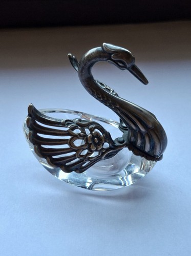 Jugendstil schwan salznapf 835 - schwan,