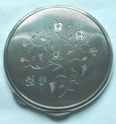Puderdose silber geprüft vor - silber,