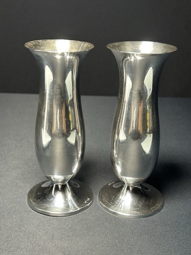 Paar 835 silber vasen halbmond - paar,