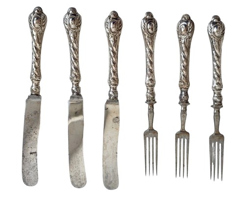 Gabeln und messer im etui - und,