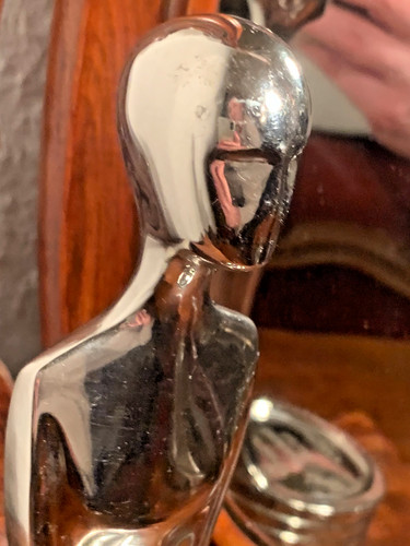 Art deco figur versilbert - art,