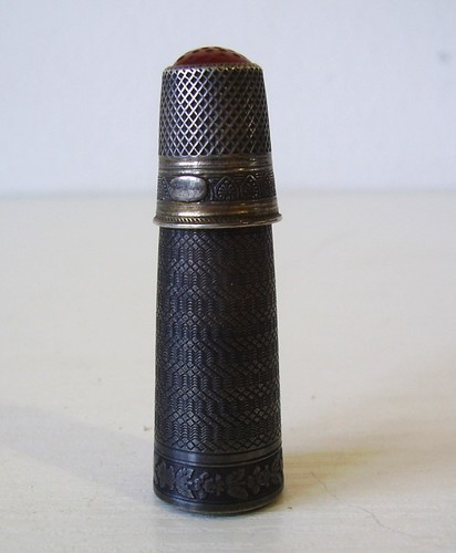 Antiker echt silber fingerhut - antiker,