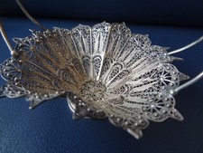 915 Silber Korb filigran