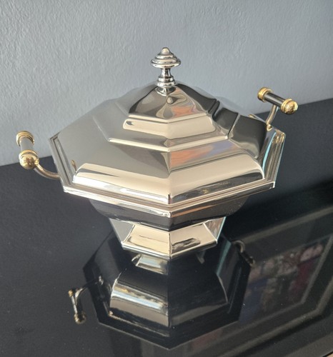Eckige deckeldose silber - ,