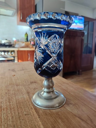 Alte pokal aus kristallglas - alte,