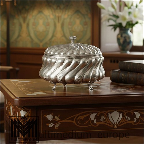 Jugendstil silber zucker dose - jugendstil,