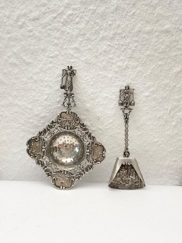 Teesieb löffel silber 833 - löffel,