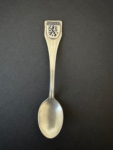 Weimar andenkenlöffel emaille - weimar,